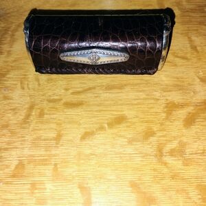 Brown Crocodile Pattern Clutch